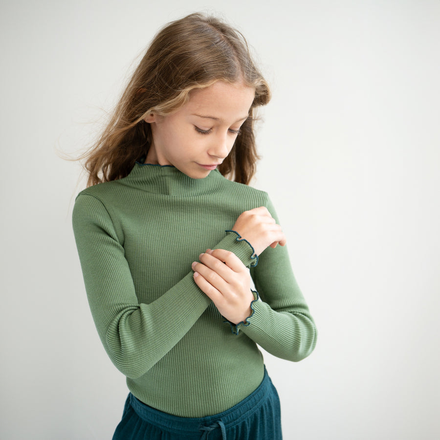Minimalisma Rollkragenbluse ALFINA Merino Wool
