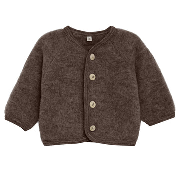 HUTTEliHUT Strickjacke mit Knöpfen Wollfleece