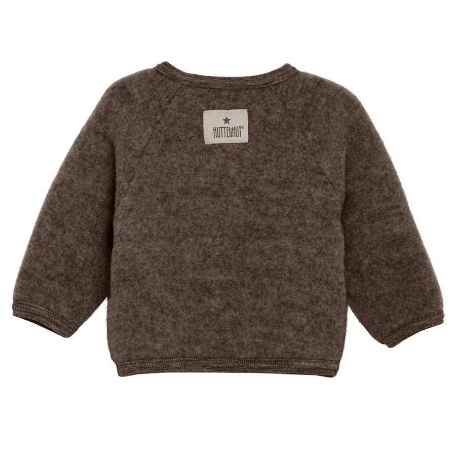 HUTTEliHUT Strickjacke mit Knöpfen Wollfleece