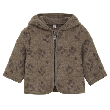 HUTTEliHUT Strickjacke mit Reissverschluss Wollfleece