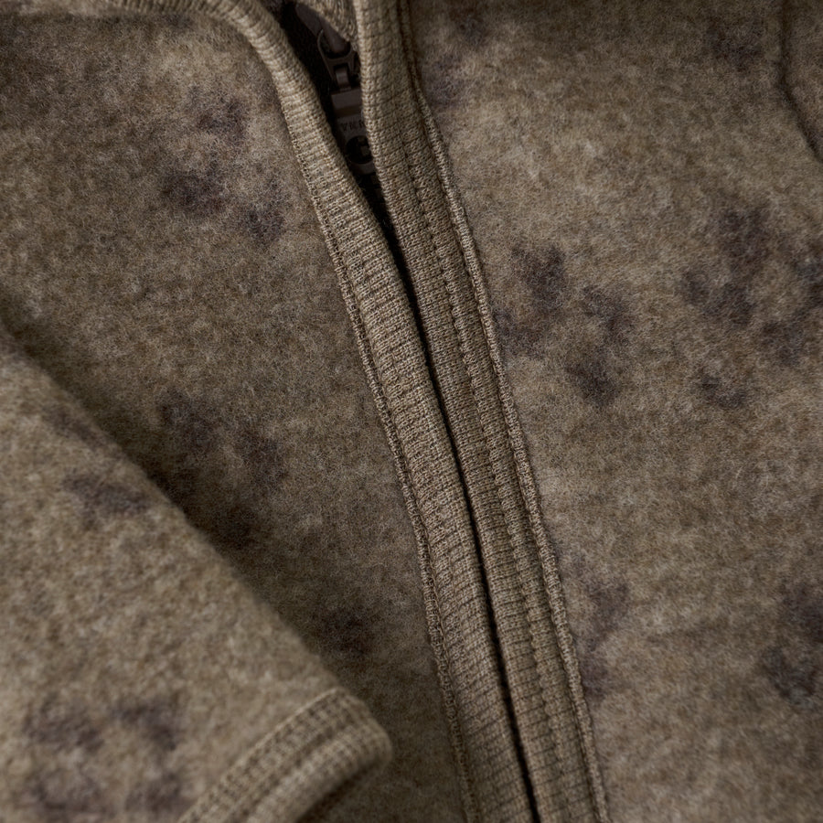 HUTTEliHUT Strickjacke mit Reissverschluss Wollfleece