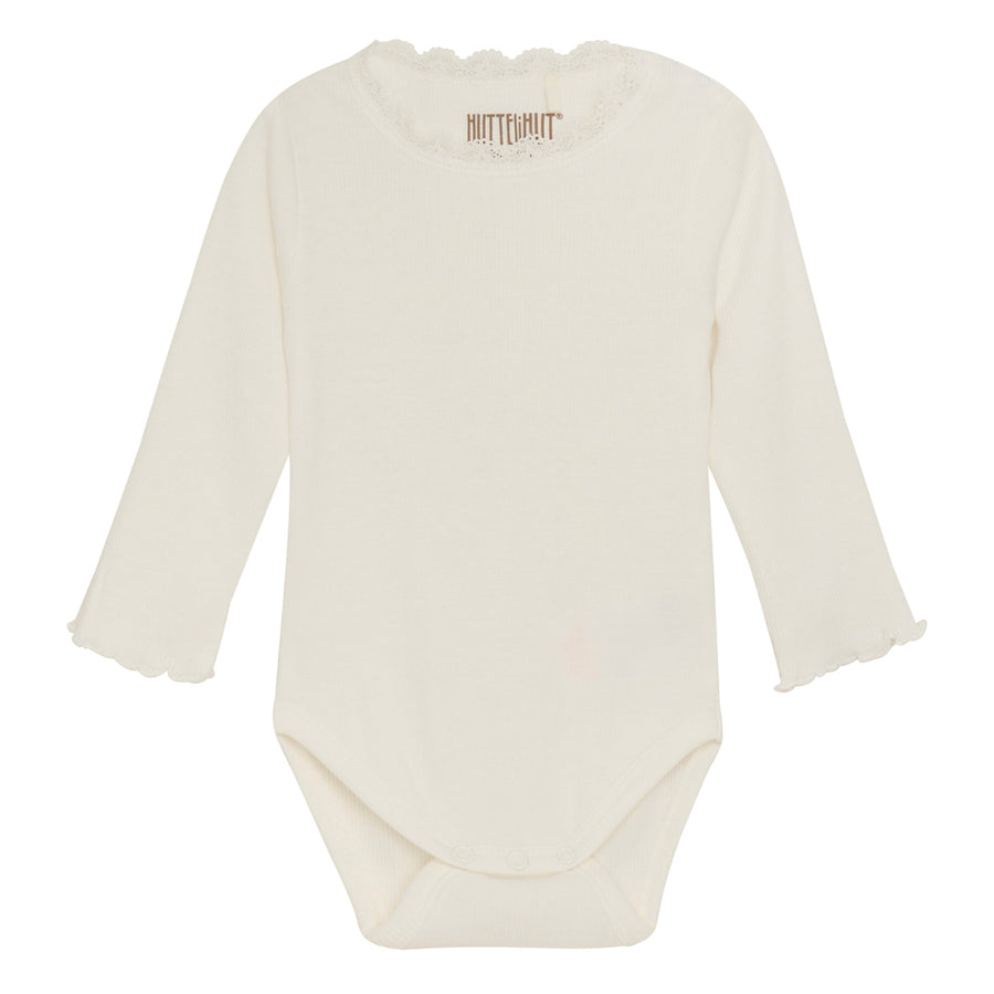 HUTTEliHUT Langarm Ripp-Body Modal-Cotton