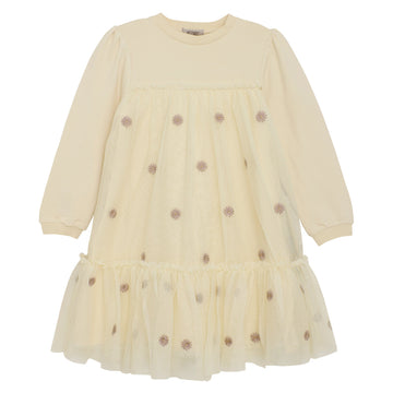 HUTTEliHUT Langarm Tüll-Kleid Cotton