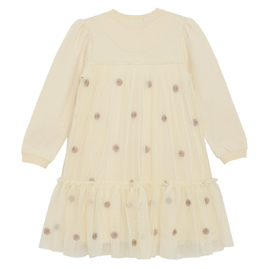 HUTTEliHUT Langarm Tüll-Kleid Cotton