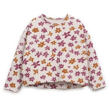 Play Up Langarmshirt mit Blumenprint Recycled Cotton