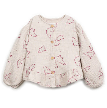 Play Up Bluse mit Print Cotton