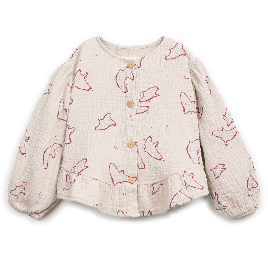 Play Up Bluse mit Print Cotton