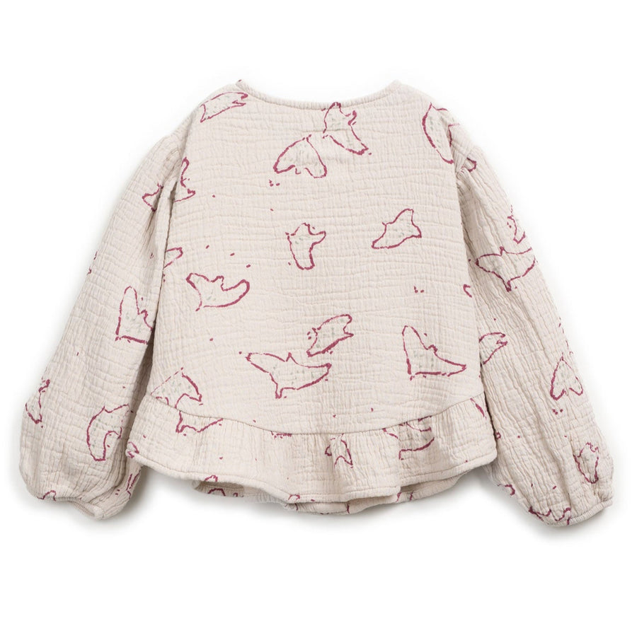 Play Up Bluse mit Print Cotton
