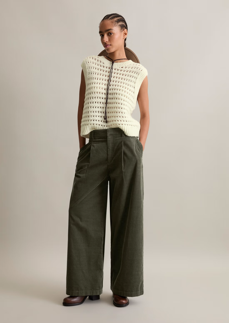 Marc O'Polo Hose mit Bundfalte Organic Cotton