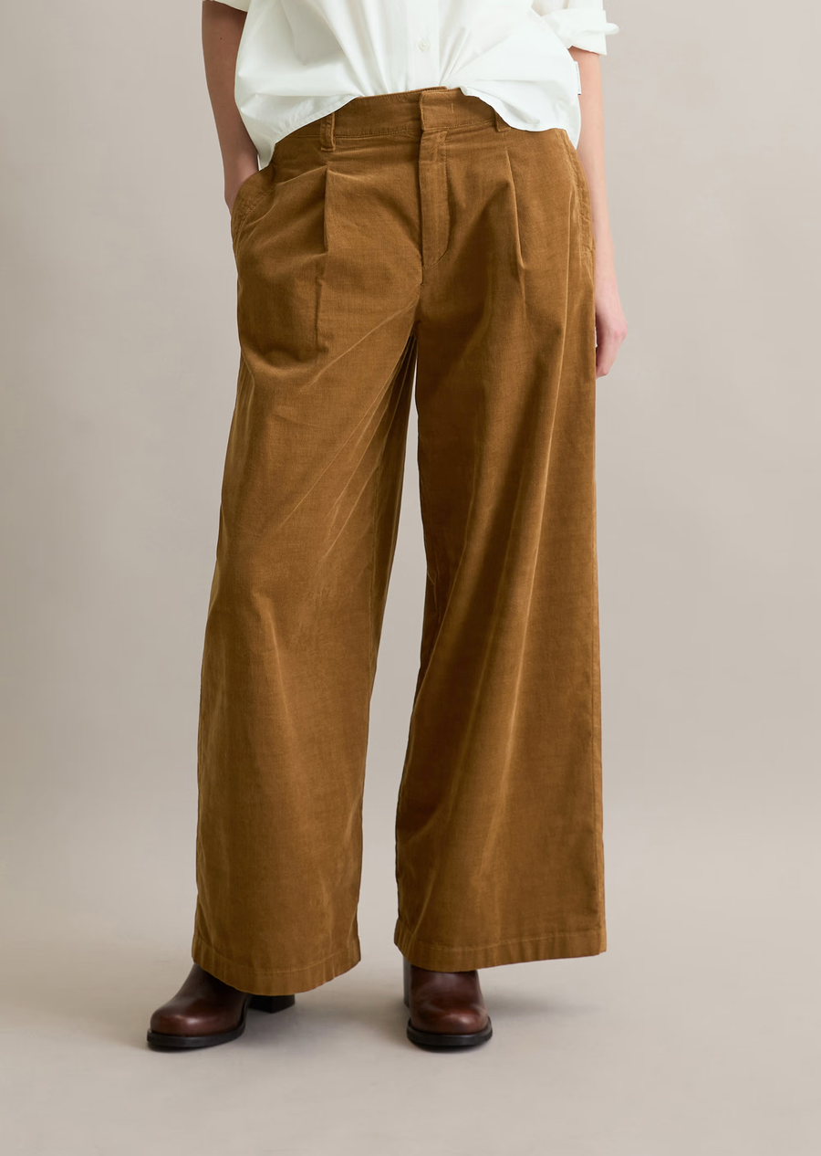 Marc O'Polo Hose mit Bundfalte Organic Cotton