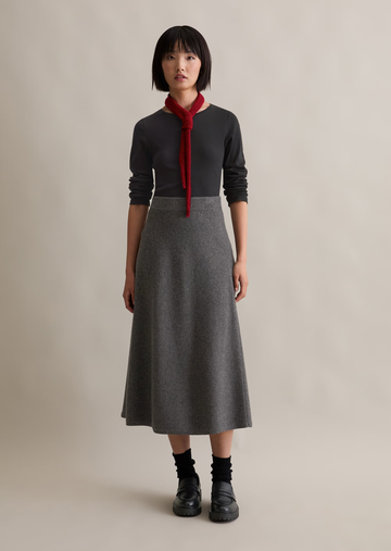 Marc O'Polo DENIM Strickrock A-Shape Wool Cotton Mix