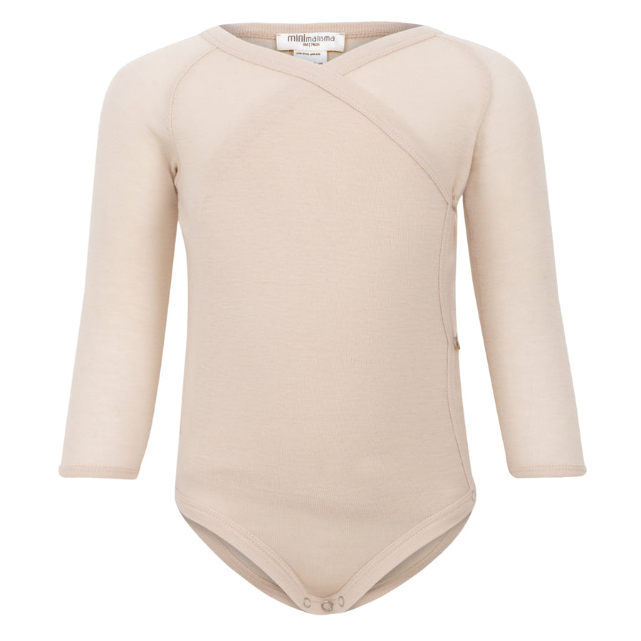 Minimalisma Wickelbody Langarm TICKLE Wool-Silk