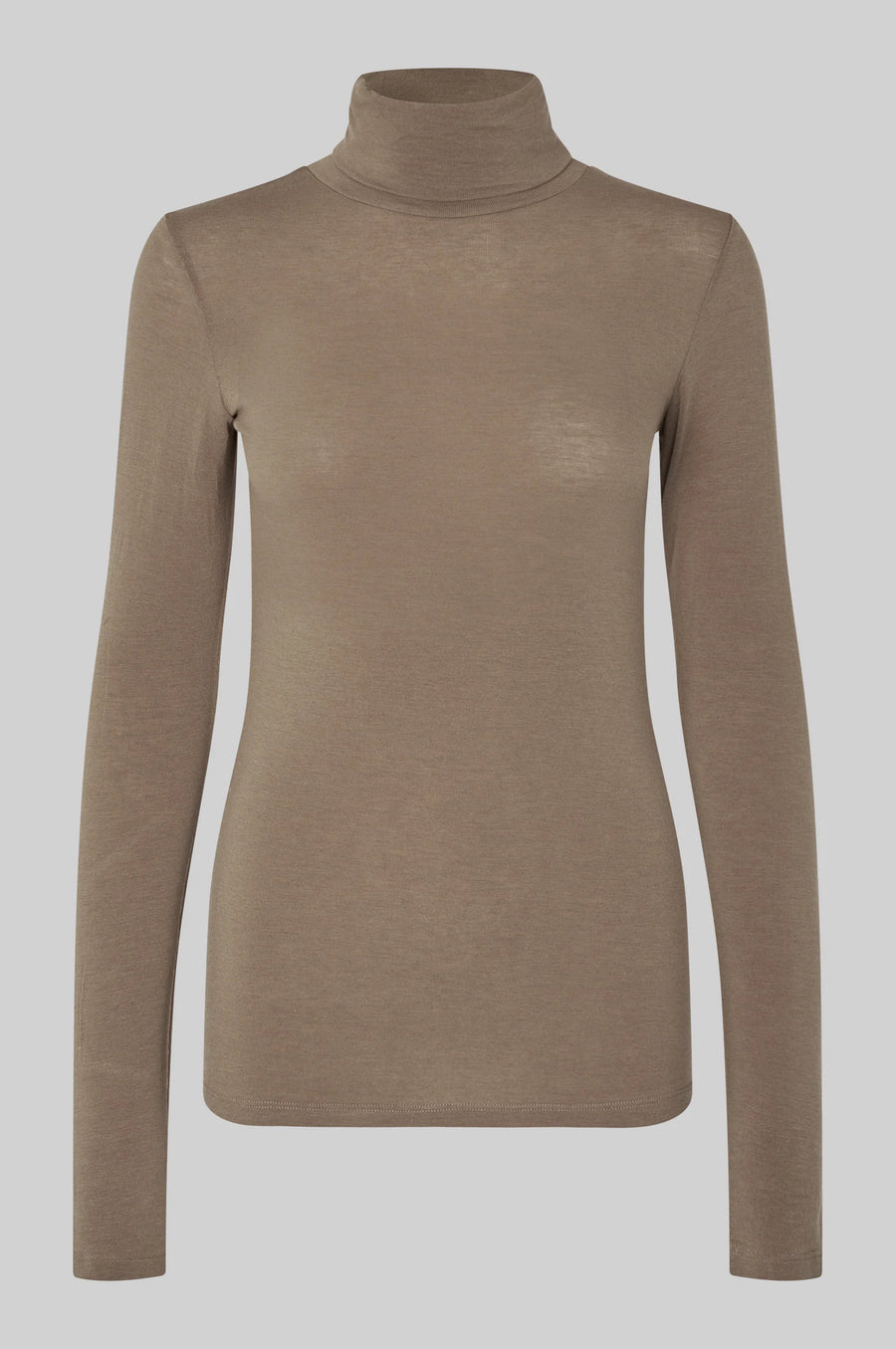 SECOND FEMALE Langarmshirt MATIMA T-NECK Merino Lyocell Mix