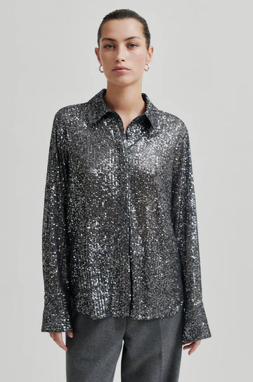 SECOND FEMALE Shirt MOONSHINE SLIM Sequins