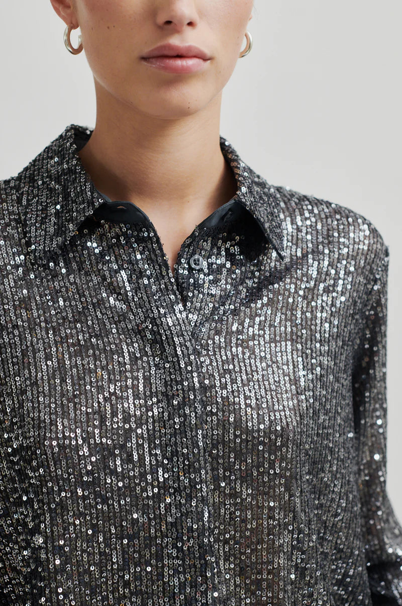 SECOND FEMALE Shirt MOONSHINE SLIM Sequins