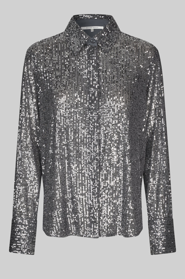 SECOND FEMALE Shirt MOONSHINE SLIM Sequins