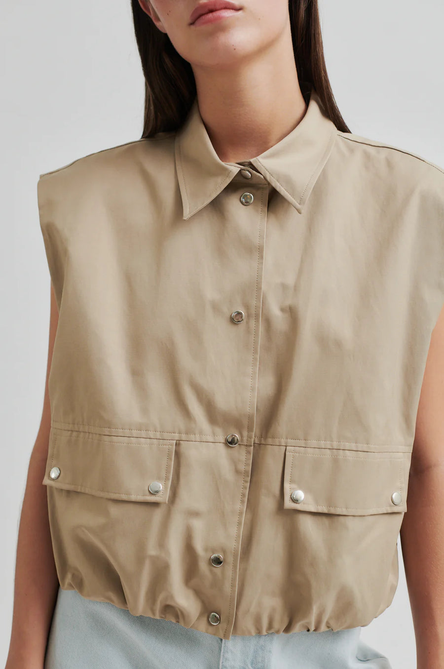 SECOND FEMALE Waistcoat MERCA Cotton Mix