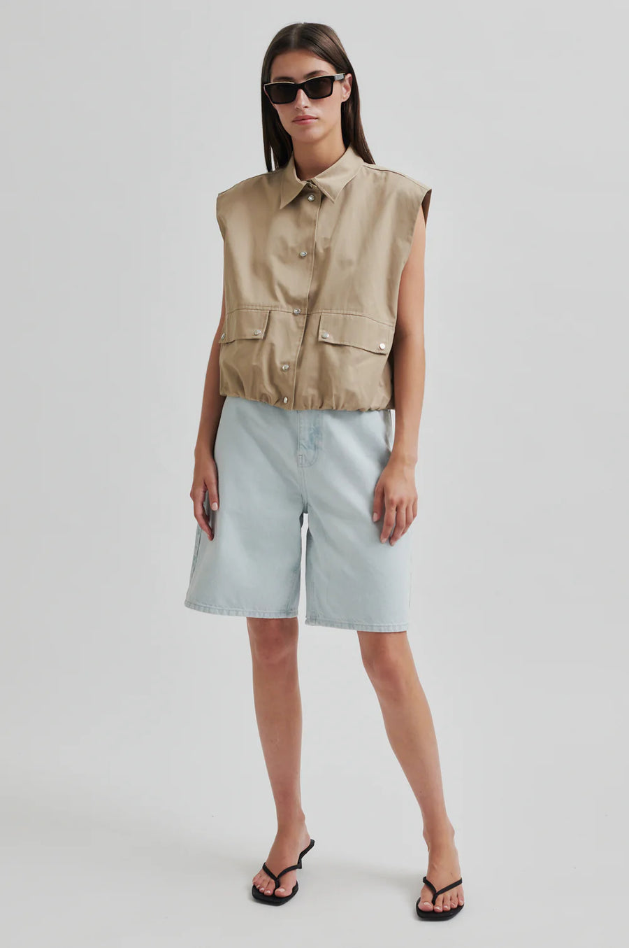 SECOND FEMALE Waistcoat MERCA Cotton Mix