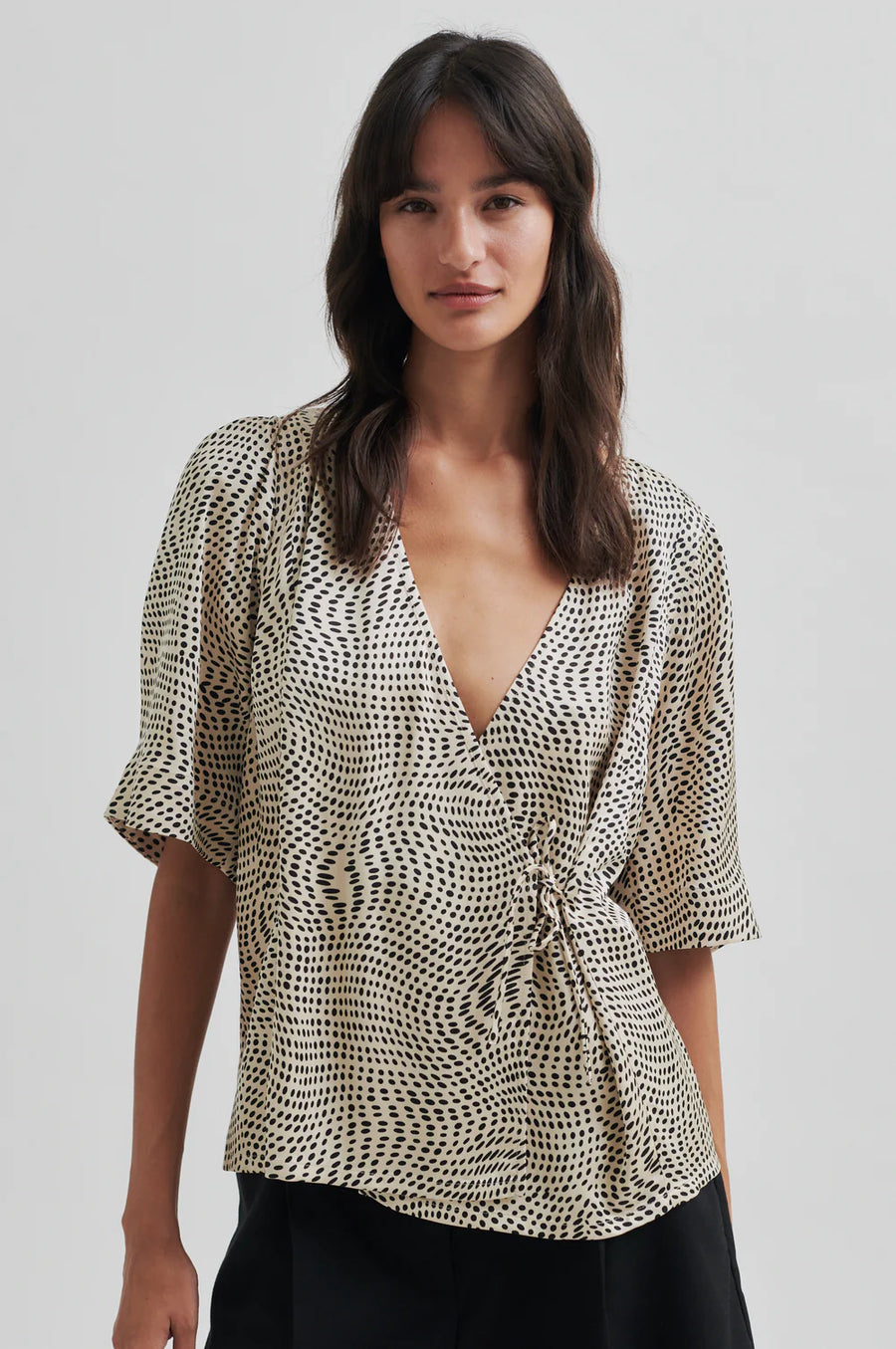 SECOND FEMALE Bluse PERI WRAP ECOVERO™ Viscose