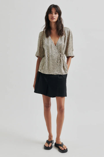 SECOND FEMALE Bluse PERI WRAP ECOVERO™ Viscose