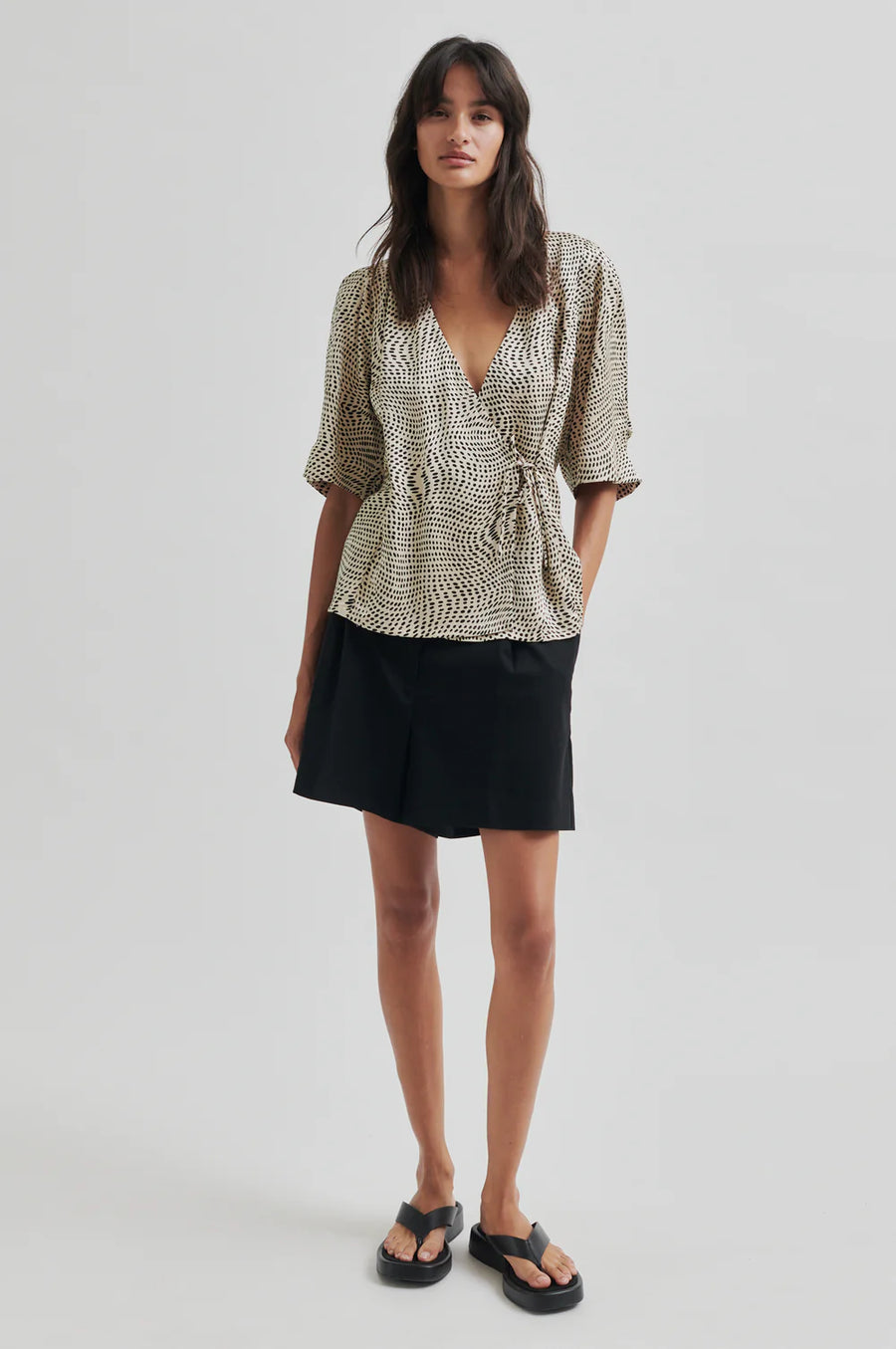 SECOND FEMALE Bluse PERI WRAP ECOVERO™ Viscose