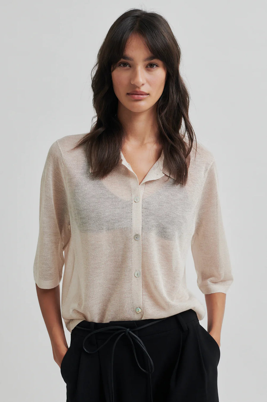 SECOND FEMALE Polo Cardigan TINKE Viscose