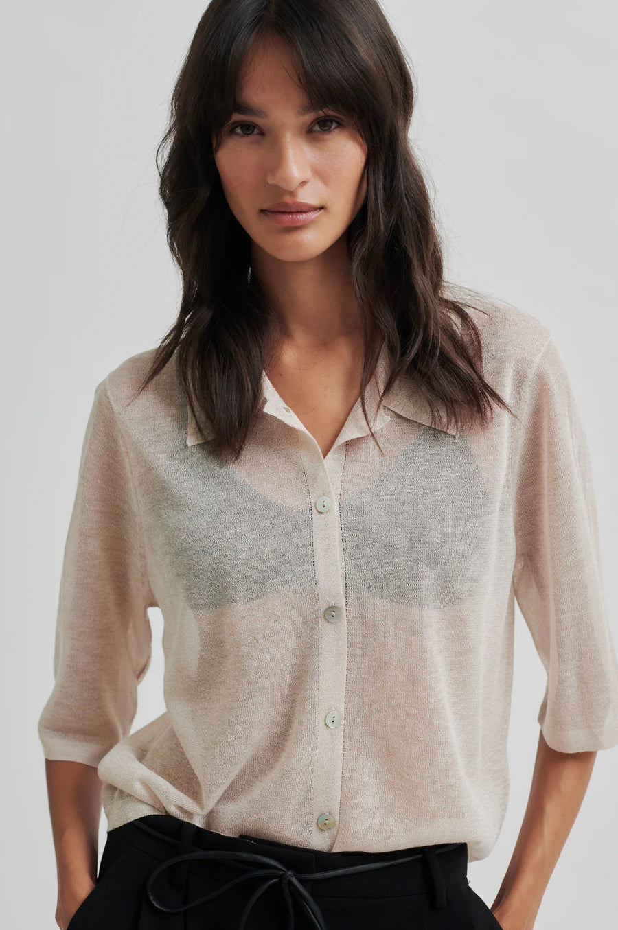 SECOND FEMALE Polo Cardigan TINKE Viscose
