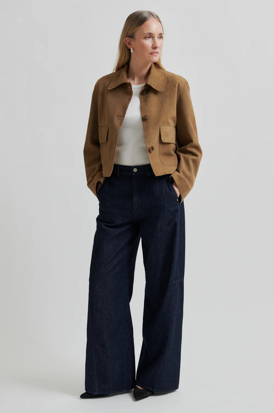 SECOND FEMALE Jacke NOOMI Suede Leather