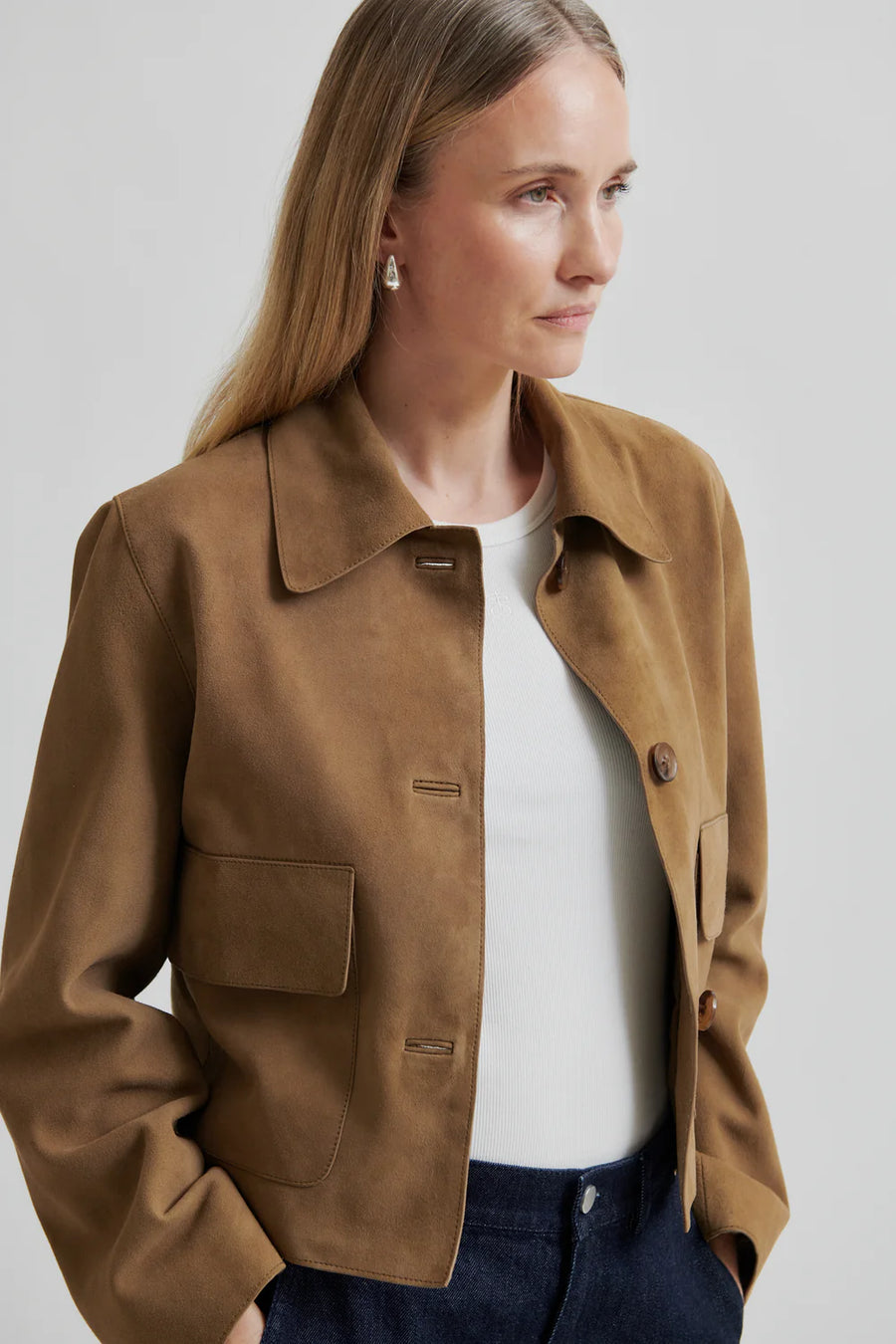 SECOND FEMALE Jacke NOOMI Suede Leather