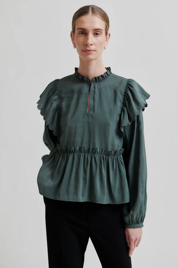 SECOND FEMALE Bluse TERRA FRILL Modal