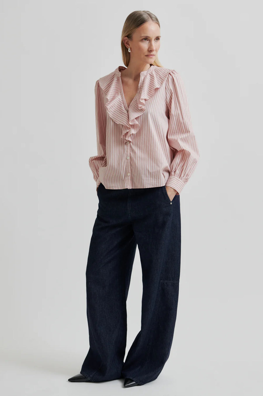 SECOND FEMALE Bluse BECKA FRILL Cotton