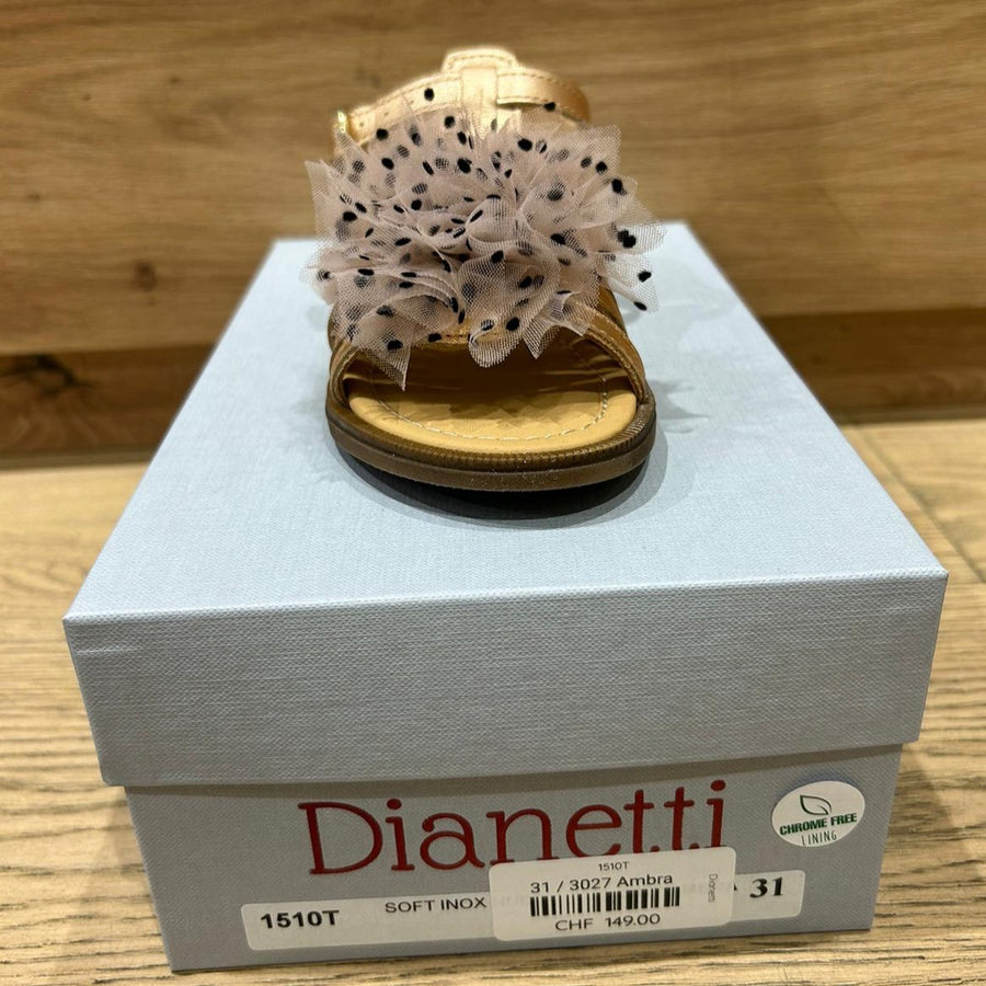 Dianetti Sandalen mit Pompom SOFT INOX Nudo