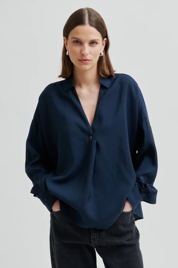 SECOND FEMALE Bluse TIMELINE Modal Mix