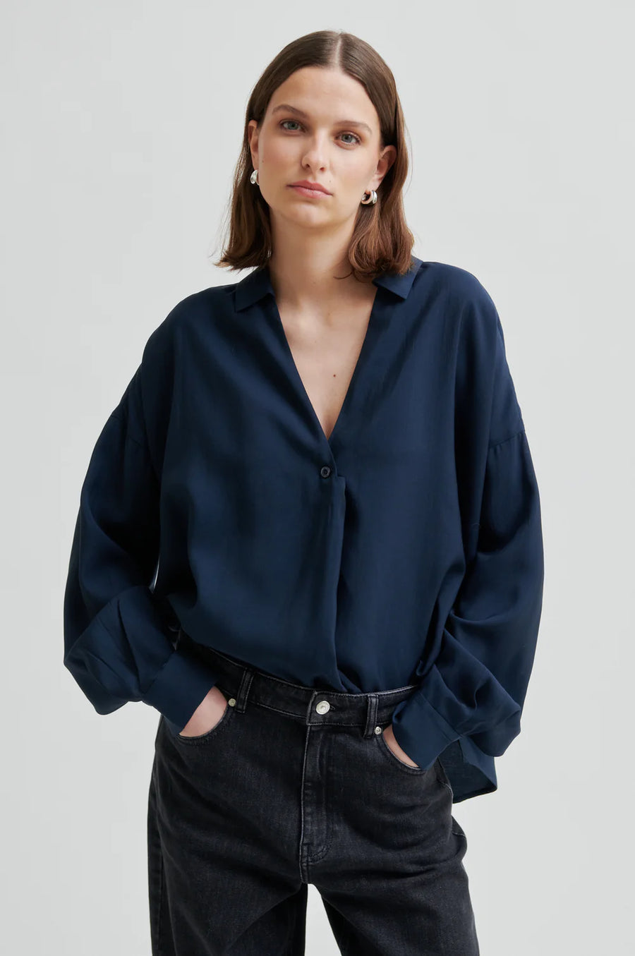 SECOND FEMALE Bluse TIMELINE Modal Mix