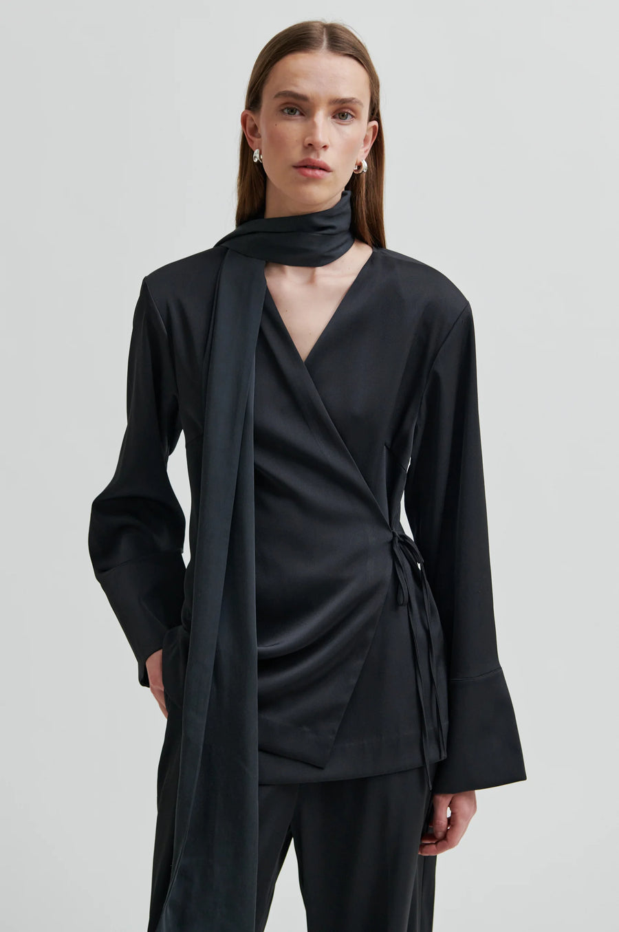 SECOND FEMALE Schal SATINE Viscose Tencel Mix