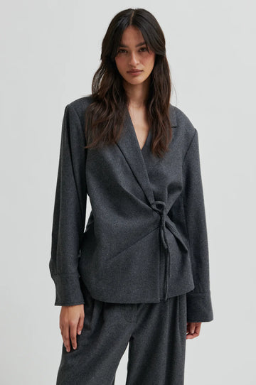SECOND FEMALE Shirt MILEA WRAP Wool Mix