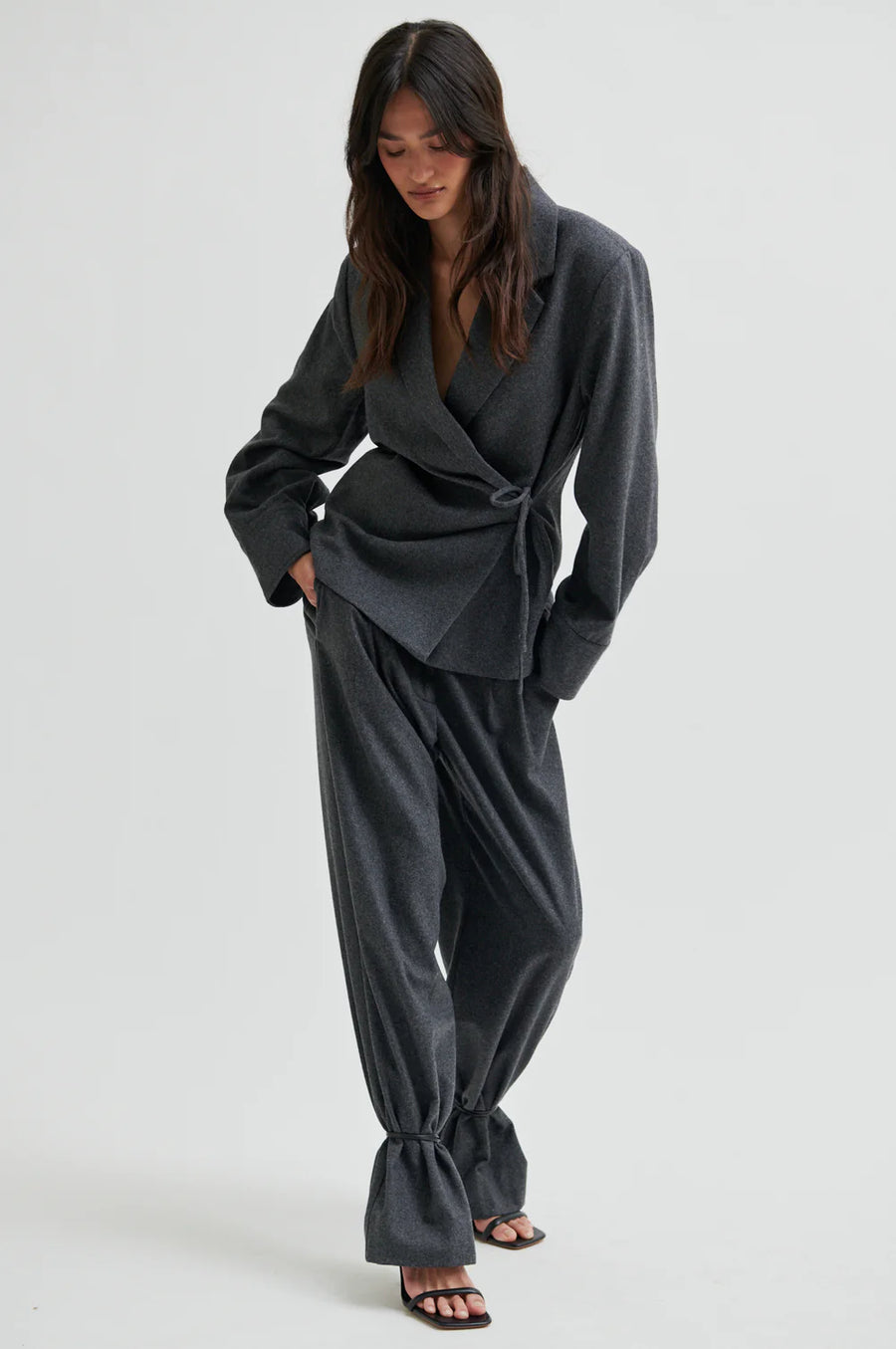 SECOND FEMALE Shirt MILEA WRAP Wool Mix