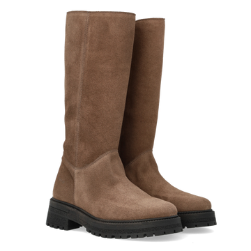Angulus Langschaftstiefel mit Reißverschluss Leder