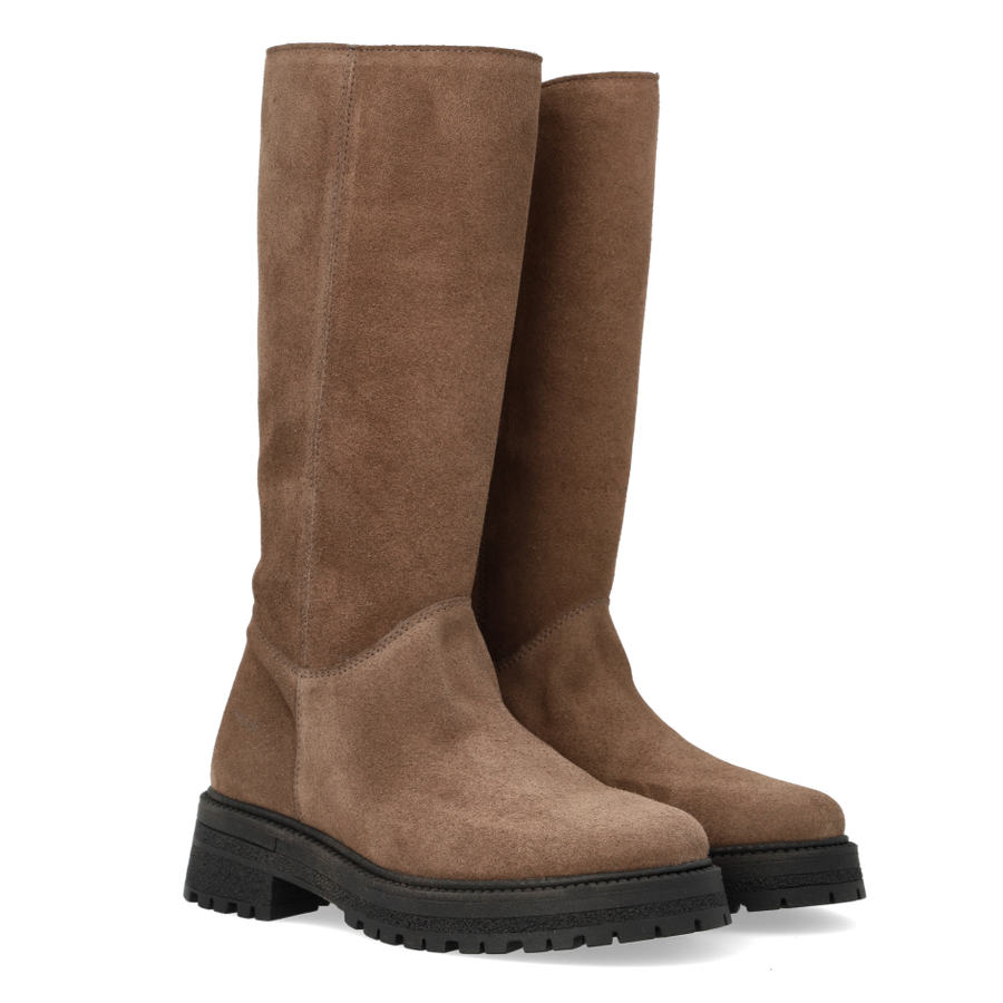Angulus Langschaftstiefel mit Reißverschluss Leder