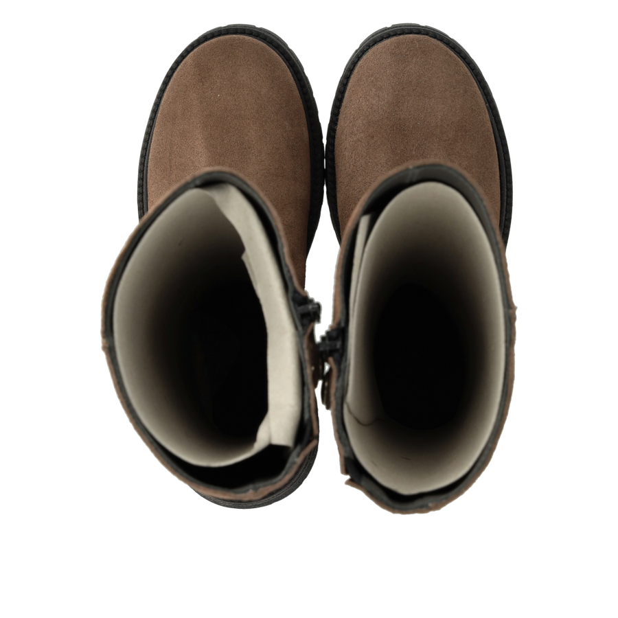 Angulus Langschaftstiefel mit Reißverschluss Leder