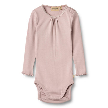 WHEAT Langarm Rib Body LOTTA Organic Cotton-Modal