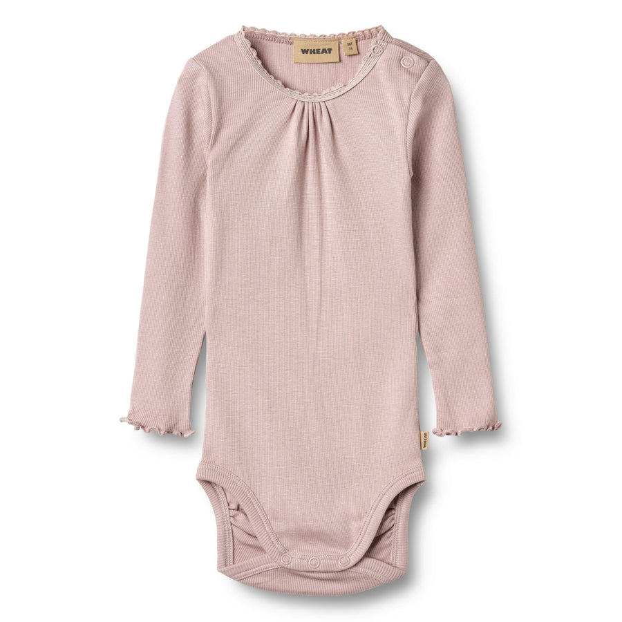 WHEAT Langarm Rib Body LOTTA Organic Cotton-Modal