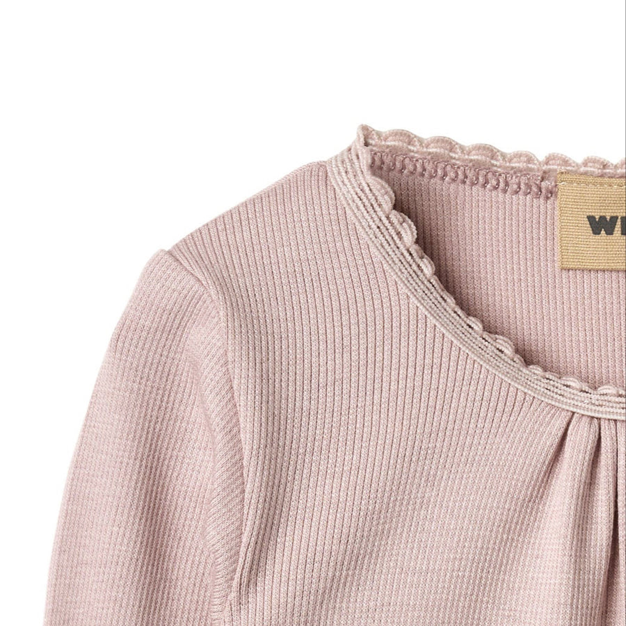 WHEAT Langarm Rib Body LOTTA Organic Cotton-Modal