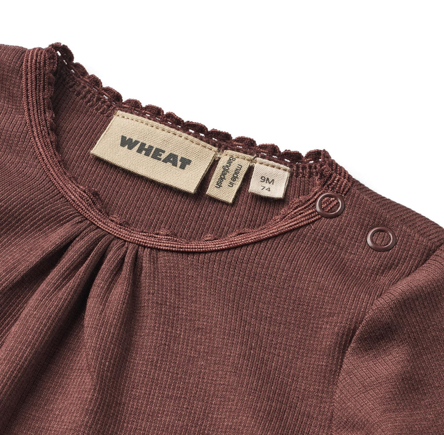 WHEAT Rib Body langarm LOTTA Organic Cotton