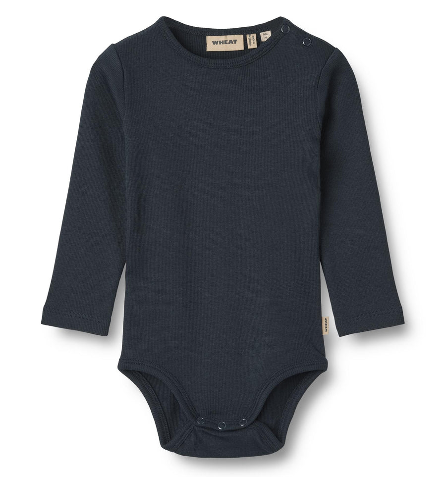 WHEAT Rib Body langarm SPENCER Organic Cotton