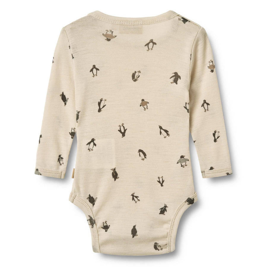 WHEAT Langarm Body LUCCA Merino Wool