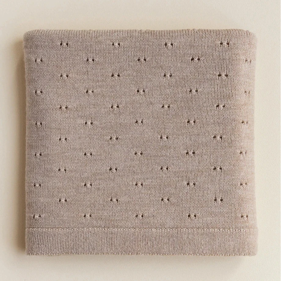 hvid Decke Bibi Merino Wool