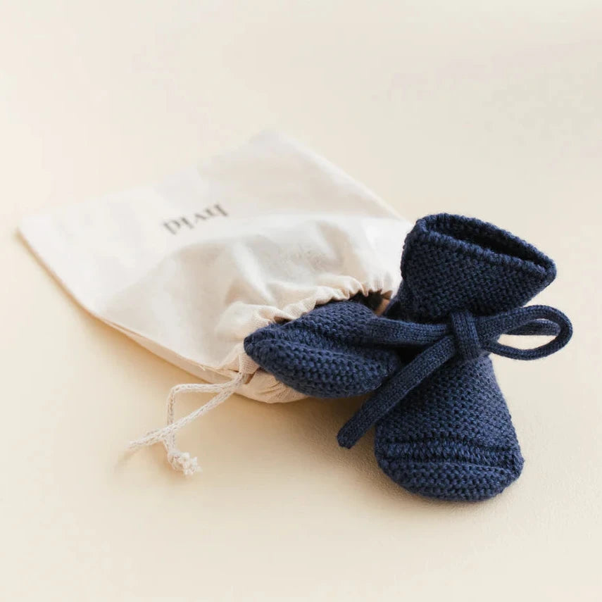 hvid Booties Merino Wool