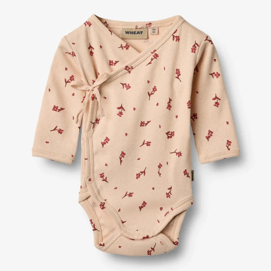 WHEAT Langarm Wickelbody CHIA Organic Cotton
