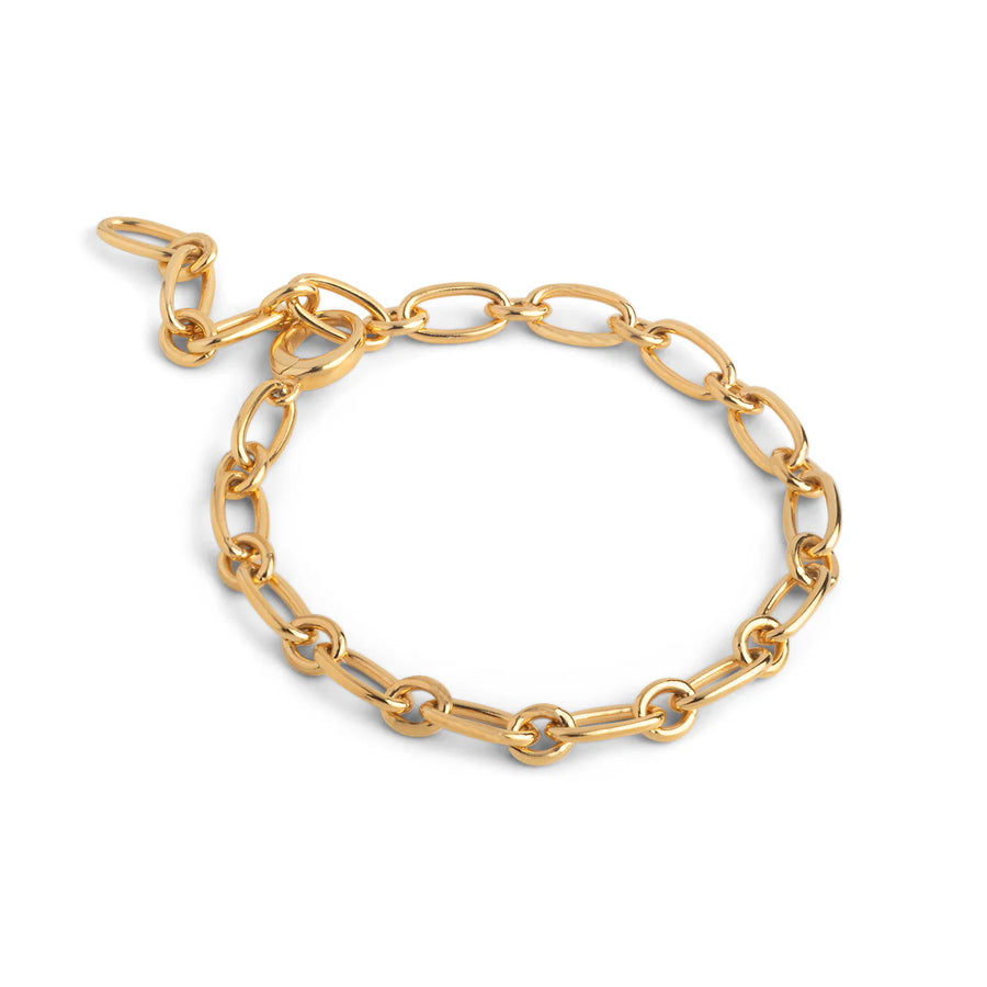 Enamel Copenhagen Armkette CHUNKY CHARM 18k Gold Plated Recycled Silver
